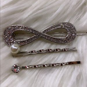 Infinity diamond hair pins!